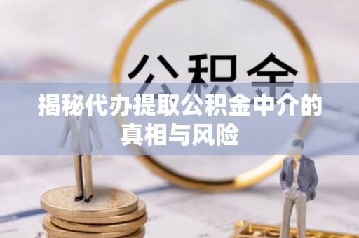 崇州揭秘代办提取公积金中介的真相与风险