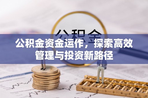 崇州公积金资金运作，探索高效管理与投资新路径